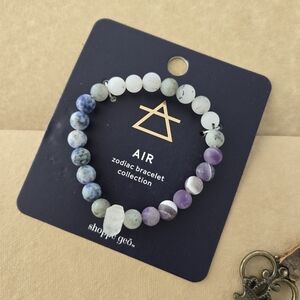 Zodiac Air Element Crystal Bracelet. Aquarius, Gemini, Libra. New.The Ai…